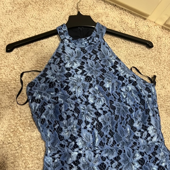 Gorgeous blue lace mermaid dress size S โค๏ธ - Picture 3 of 5